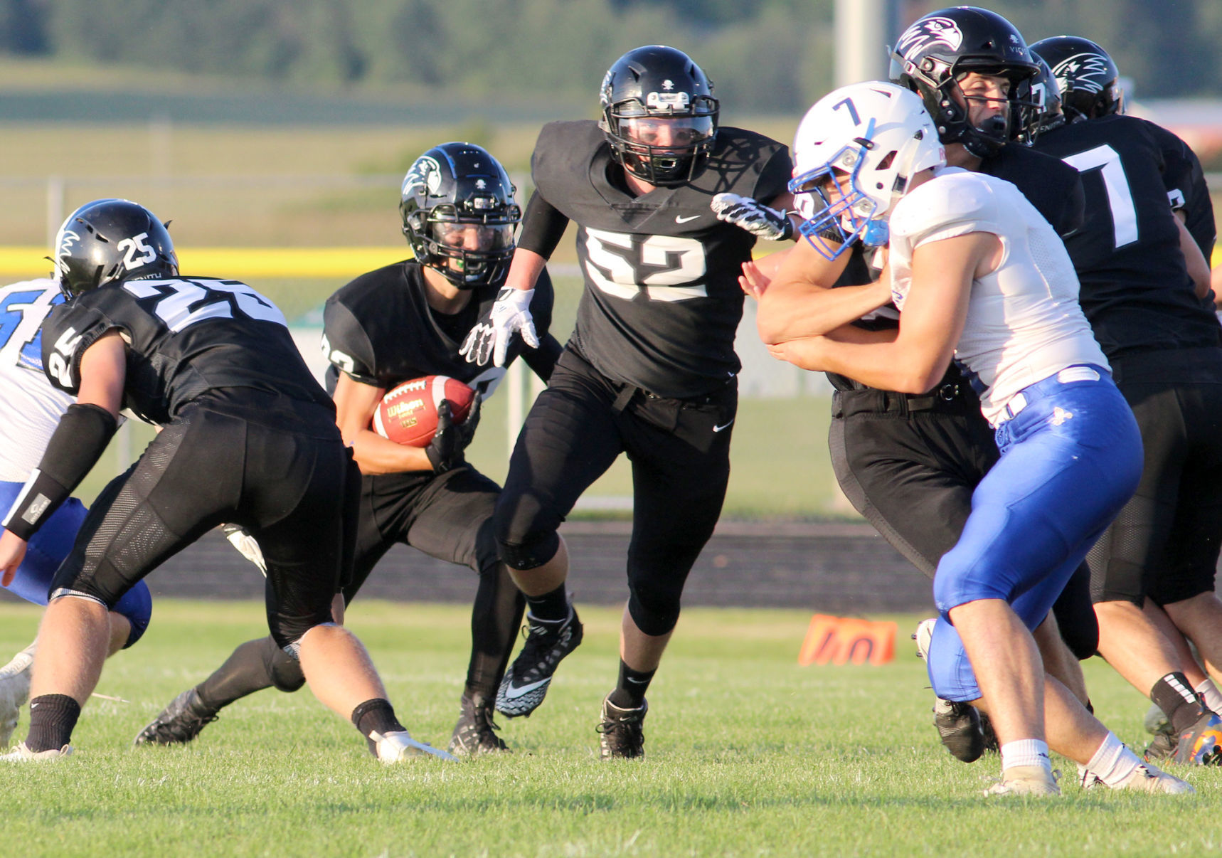 Saint Croix Falls at Bloomer football 8-23-19